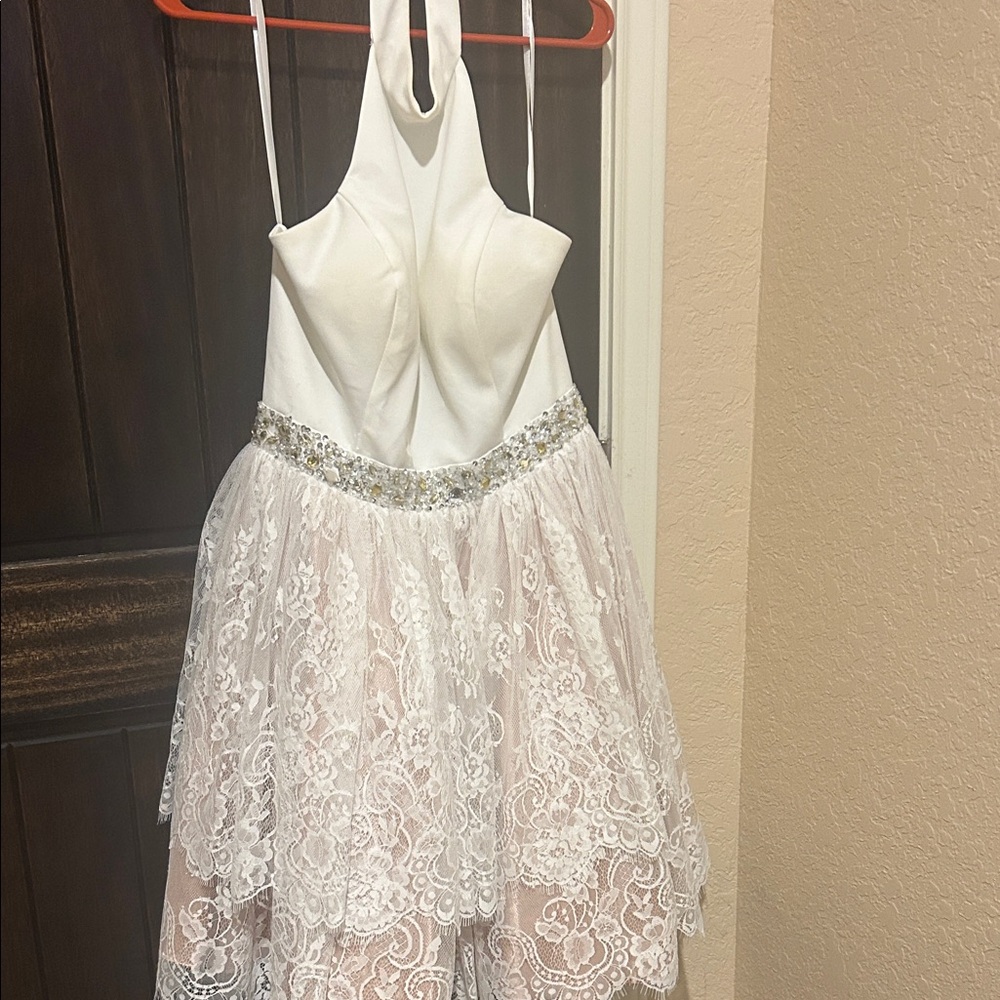 May Queen White Lace Halter women